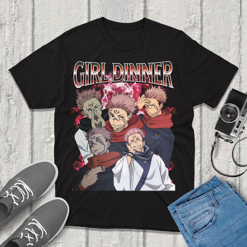 Jjk Anime Merchandise - Футболка Sukuna Jujutsu-Kaisen, уличная одежда, одежда