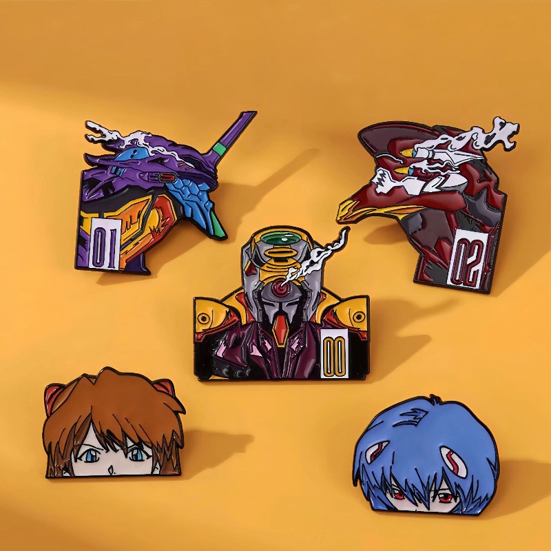 Evangelion Anime Merchandise - Металлическая брошь Neon Genesis: Аянами Рей