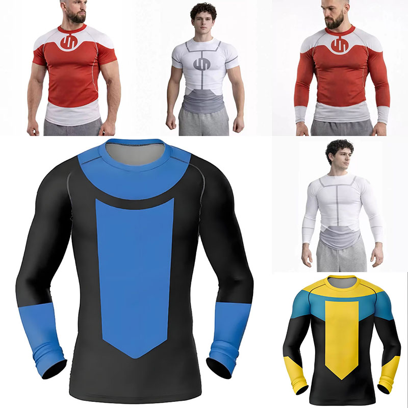 Anime Merchandise Clothes - Новая футболка-рашгард Invincible для косплея, дайвинга,