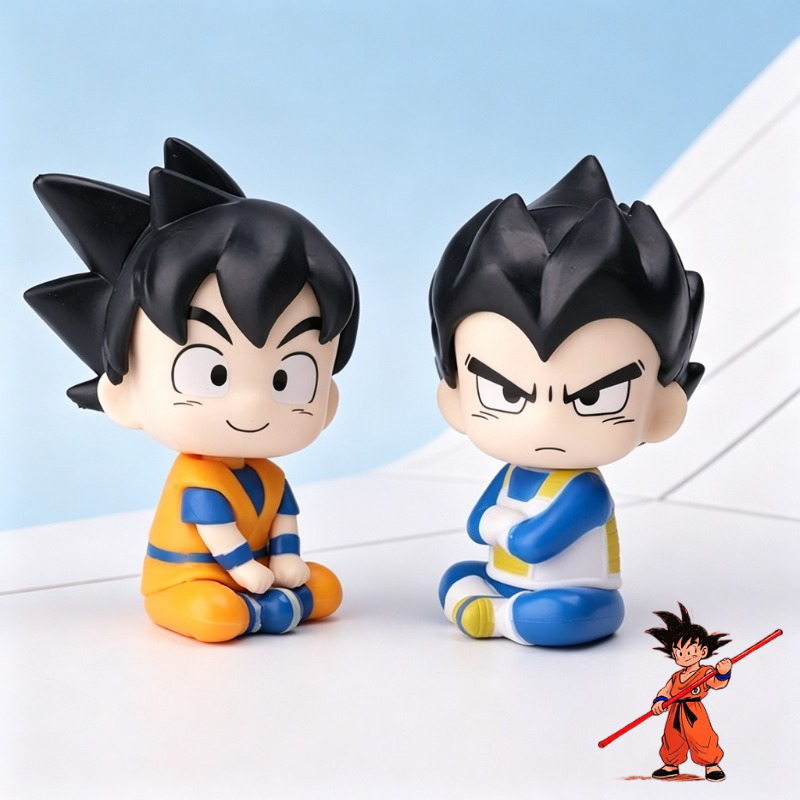 Anime Merchandise Figures - Милая 2D-фигурка Сон Гоку и Вегеты