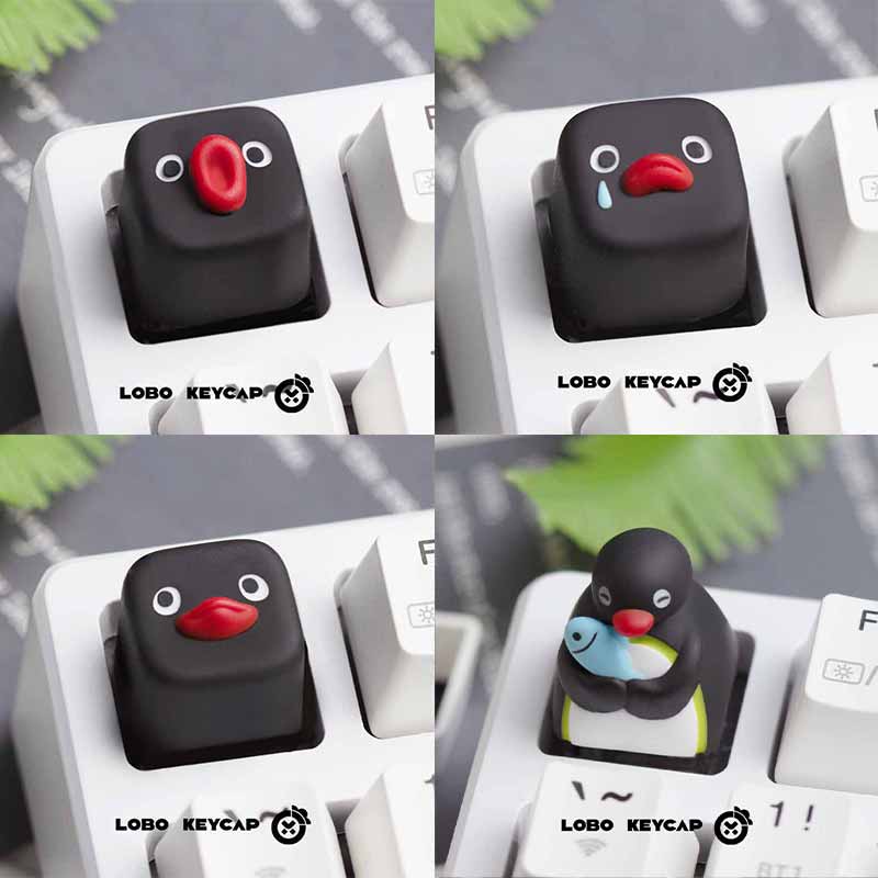 Keycap Artisan Anime - Милая аниме-серия Pingu, персонализированная креативная механическая