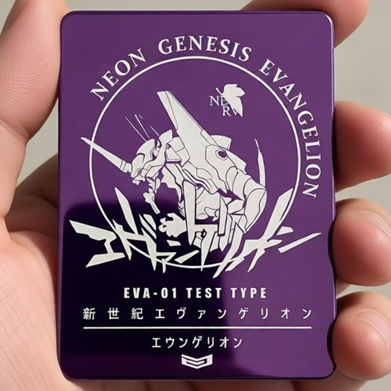 Evangelion Anime Merchandise - Металлическая брошь Neon Genesis Laser, значок-фигурка