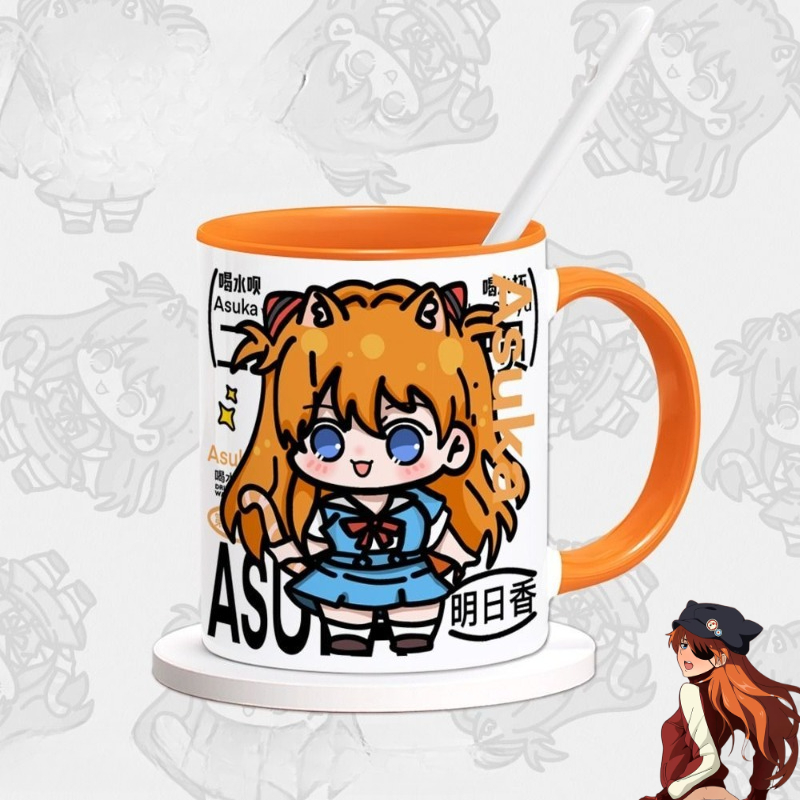 Evangelion Anime Merchandise - Кружка EVA Аска Лэнгли Сорю: Аниме-мерч,