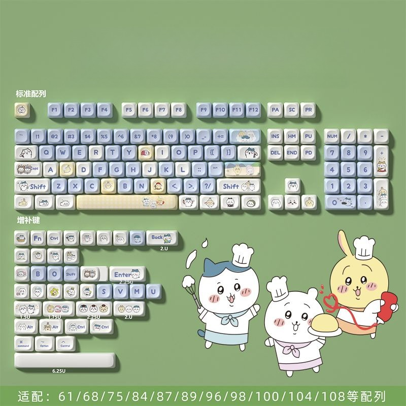 Комплект кейкапов Kawaii Cute  – обзор и цена Keycap Artisan Anime
