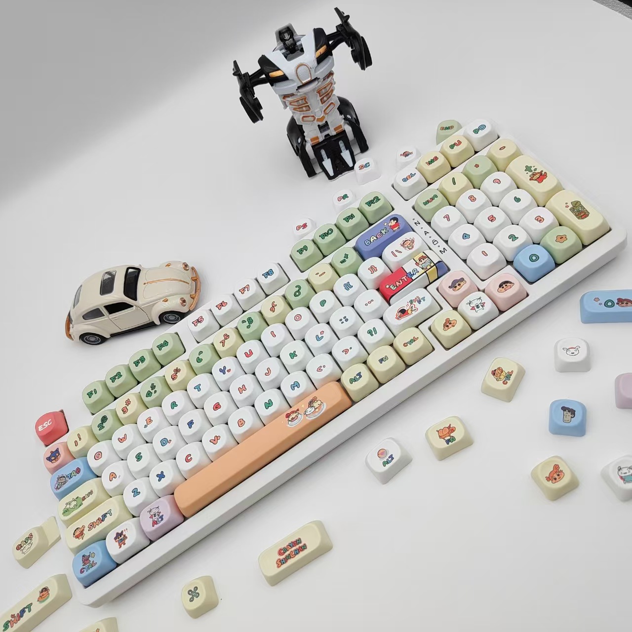 Клавишный кейкап Crayon Shin-c – обзор и цена Keycap Artisan Anime